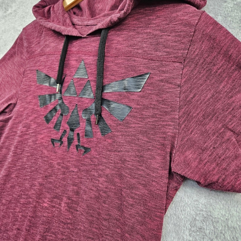 90s Grunge Streetwear Legend of Zelda Triforce Loungewear Hoodie Mens M Gorpcore